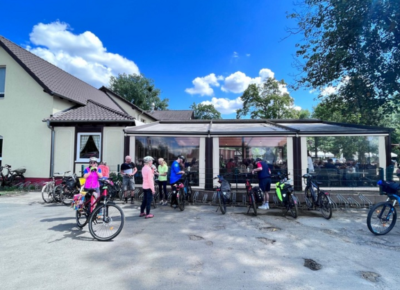  der Biergarten die "Käsmühle" in Offenbach